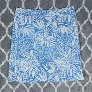 Ripskirt Hawaii Wrap Skirt Women Size Small Blue White Floral Travel Length 2